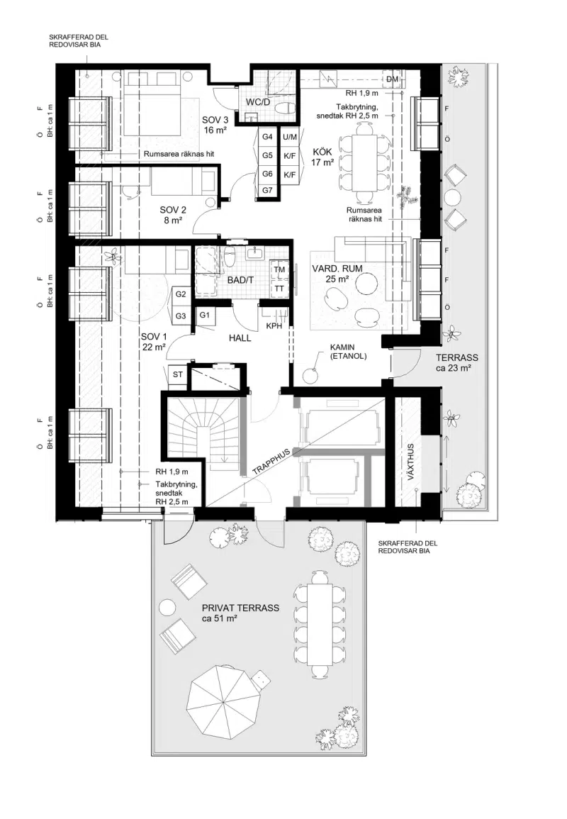 Lägenhet, 3 rum, 66 m²