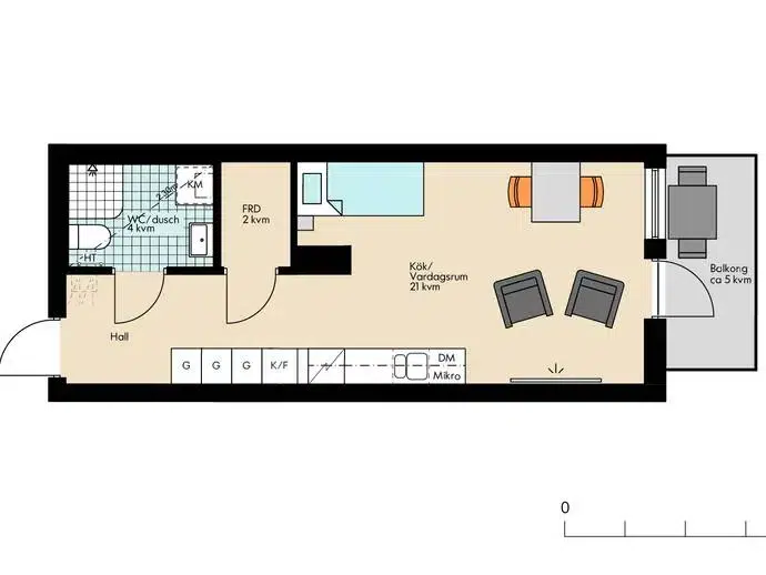 Lägenhet, 3 rum, 82 m²