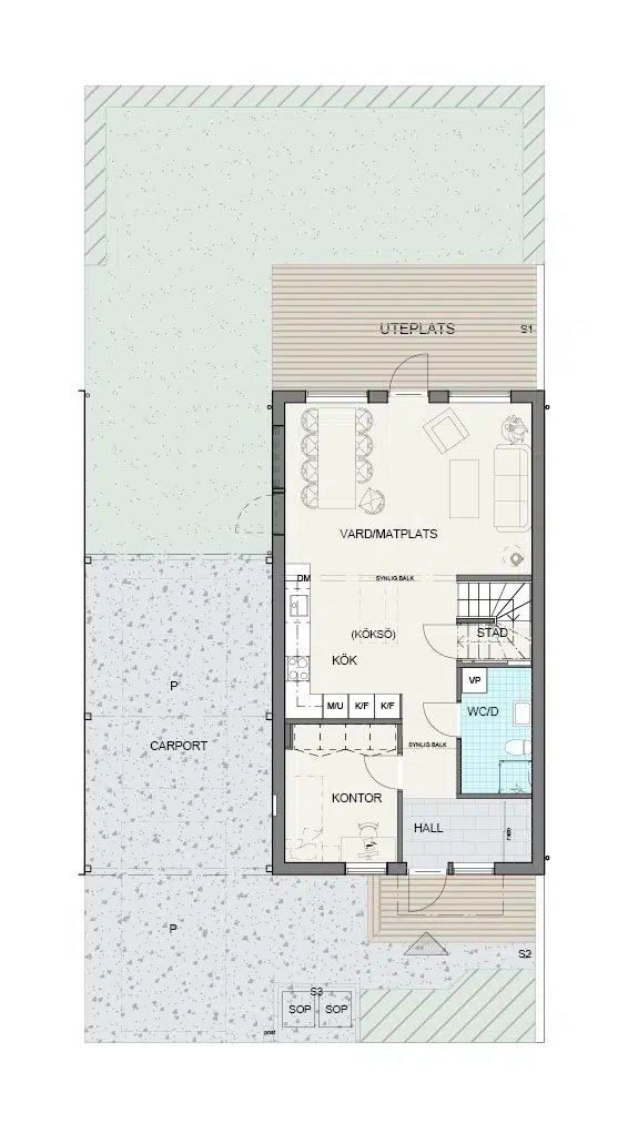 Lägenhet, 6 rum, 130 m²