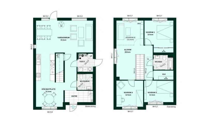 Villa, 5 rum, 158 m²