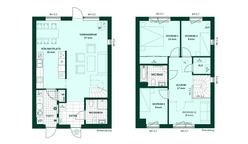 Villa, 5 rum, 122 m²
