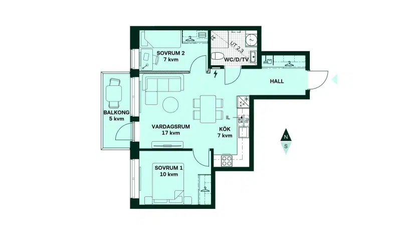 Par-/radhus, 5 rum, 160 m²