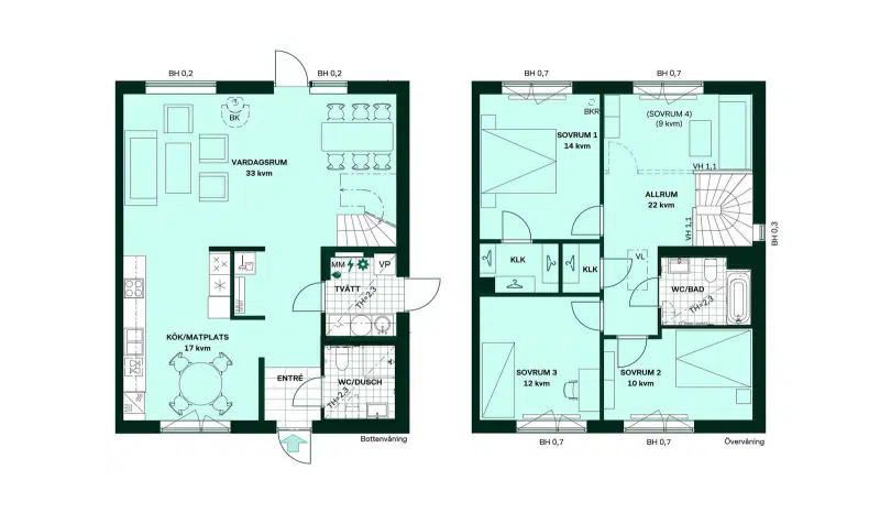 Lägenhet, 5 rum, 139 m²