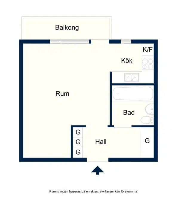 Lägenhet, 3 rum, 73 m² i Nacka