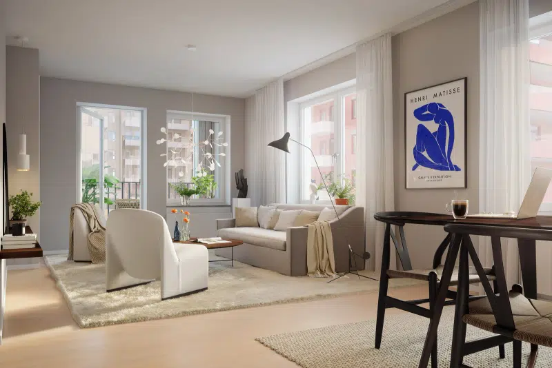 Lägenhet, 2 rum, 53 m² i Stockholms