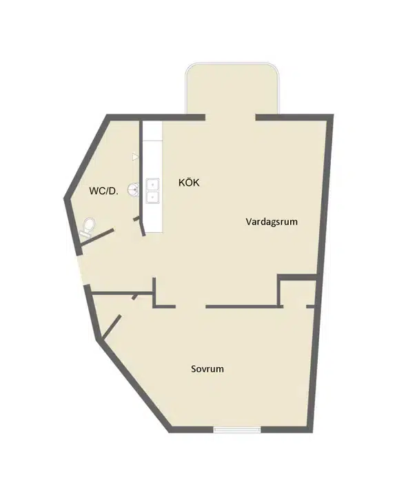 Lägenhet, 3 rum, 90 m² i Nacka