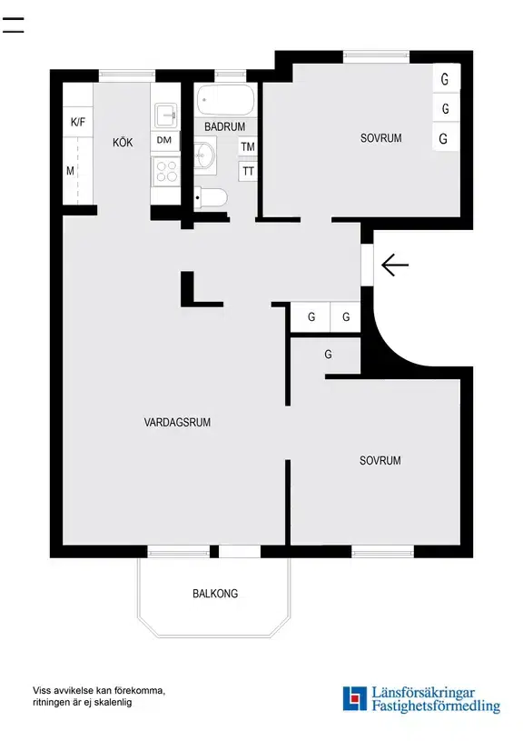 Lägenhet, 3 rum, 70 m² i Stockholm