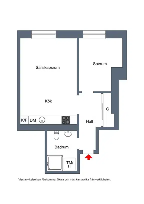 Apartment, 2 rooms, 36 m² in Stockholm