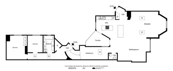 Lägenhet, 3,5 rum, 115 m² i Stockholm