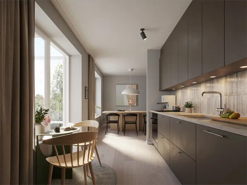 Apartment, 3 rooms, 63 m²
