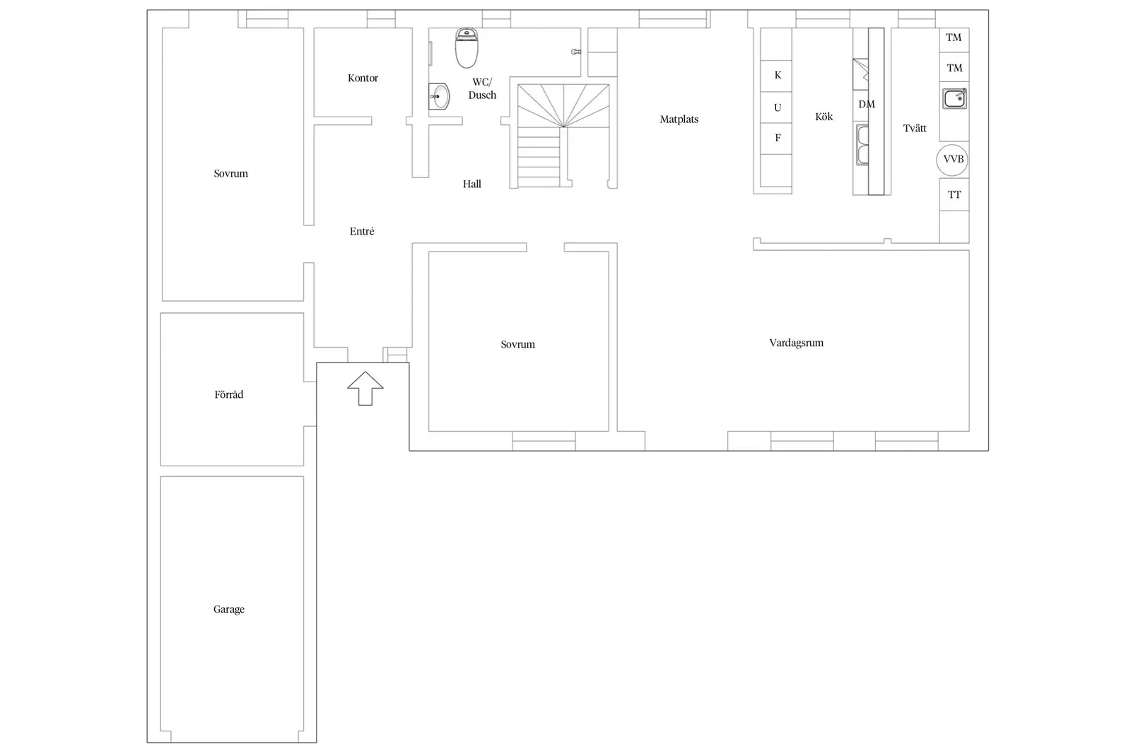 Floor plan for Galoppgatan 11