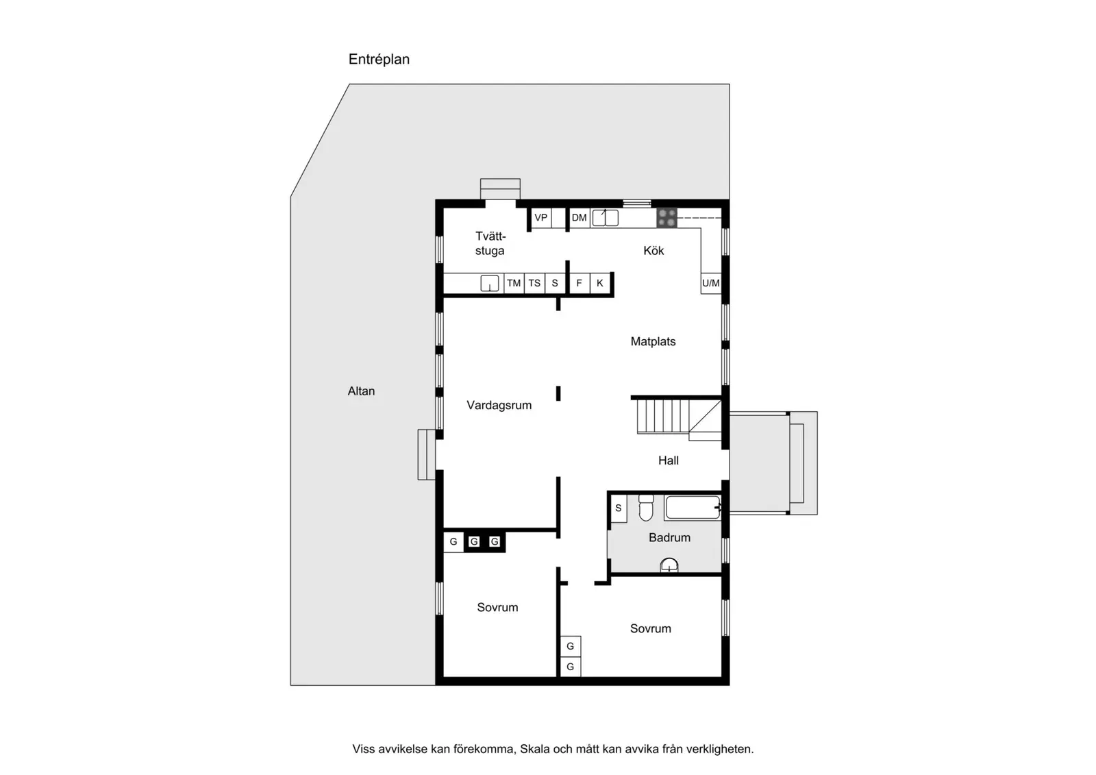 Floor plan for Båstorp 345